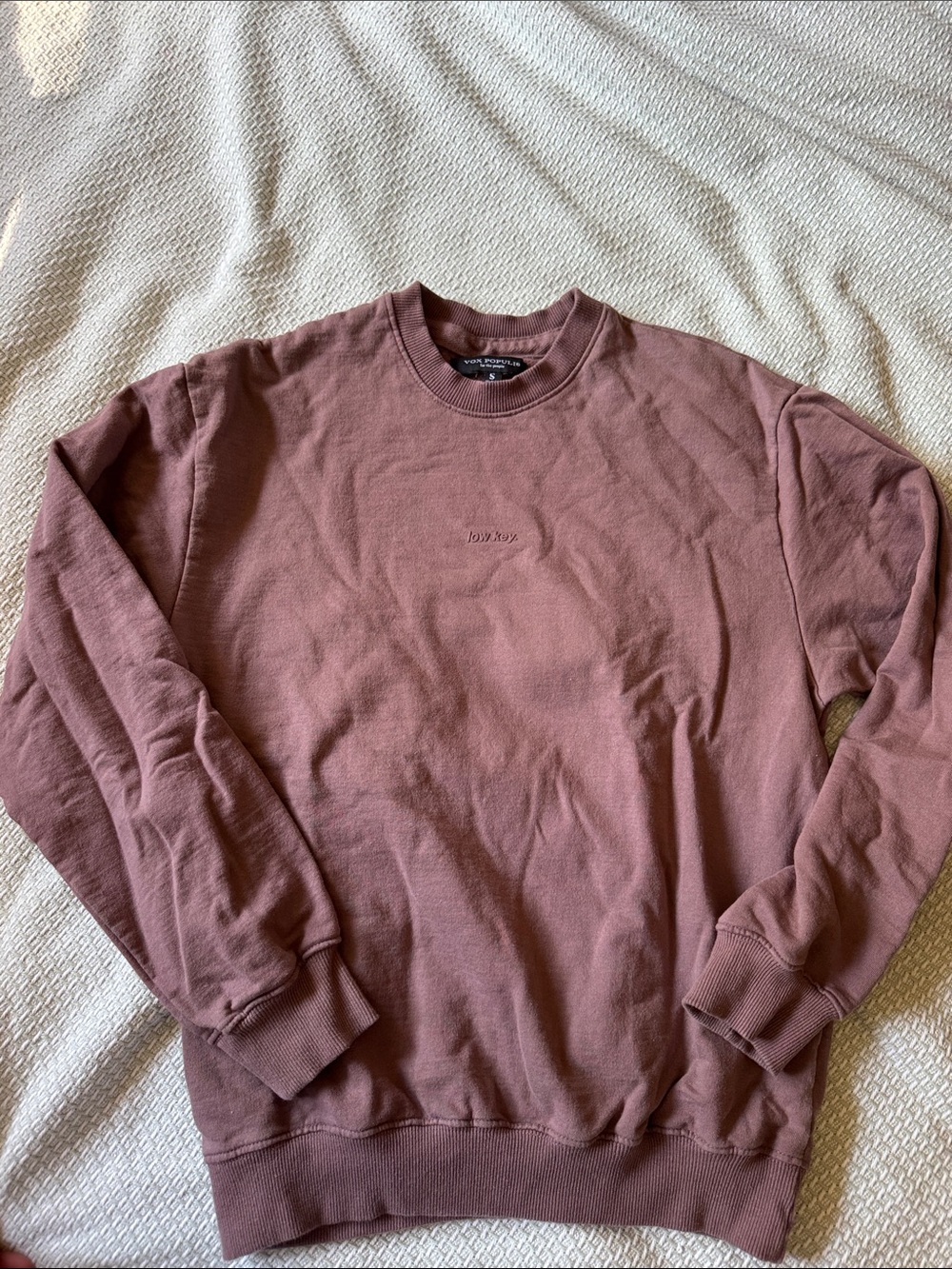 John Elliott Mauve Crewneck Sweatshirt